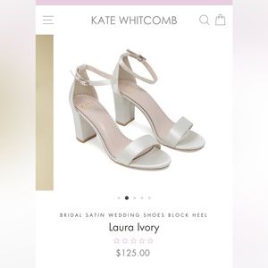 Kate Whitcomb Laura Ivory heels - 8.5